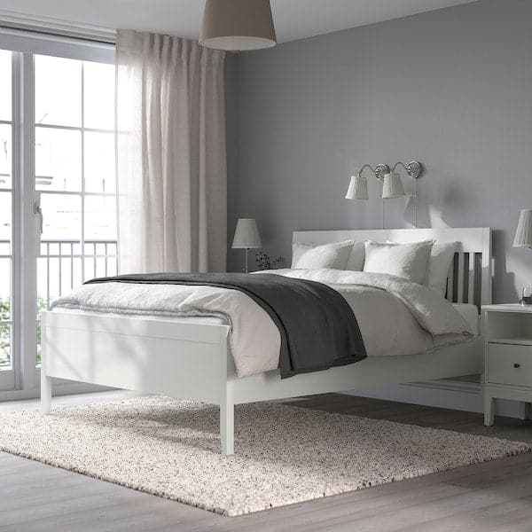 IDANÄS Bed frame - white/Leirsund 160x200 cm , 160x200 cm - Premium Beds & Bed Frames from Ikea - Just €557.99! Shop now at Maltashopper.com