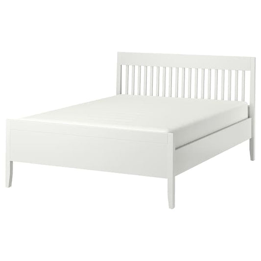Ikea IDANÄS Bed frame, white / Lindbåden, 140x200 cm