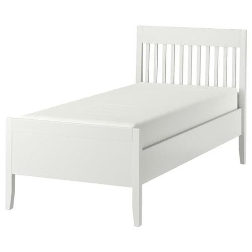 IDANÄS Bed frame, white/Lindbåden, 90x200 cm