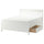 IDANÄS Bed structure with drawers - white/Leirsund 140x200 cm