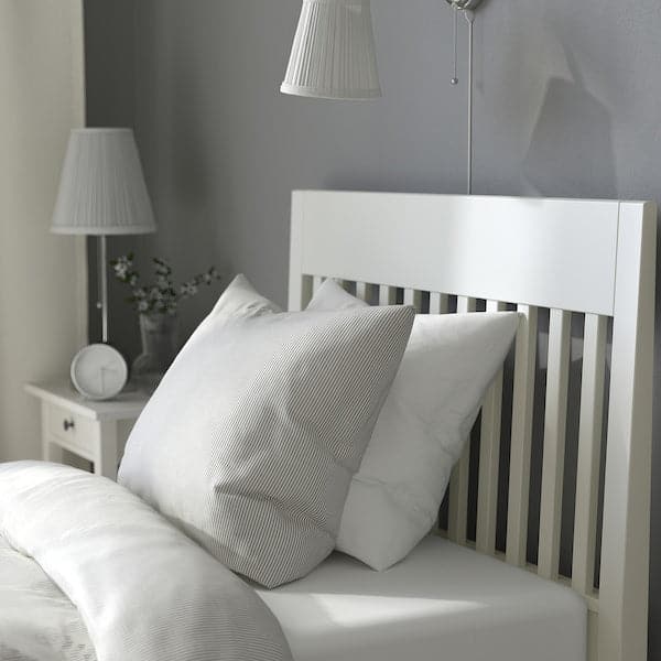 Ikea IDANÄS Bed frame with storage units, white / Lindbåden, 90x200 cm