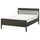 IDANÄS bed frame, dark brown/Leirsund, 140x200 cm