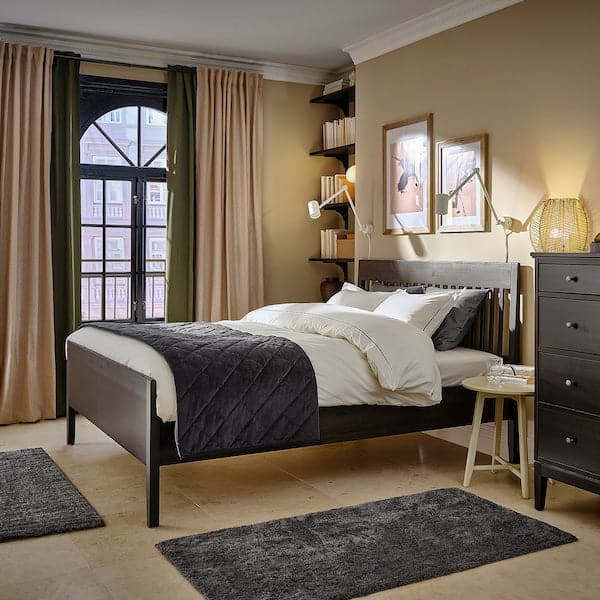 Ikea IDANÄS Bed structure - dark brown/Leirsund 180x200 cm