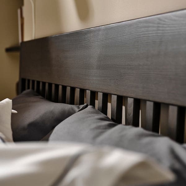 Ikea IDANÄS Bed structure - dark brown/Leirsund 180x200 cm