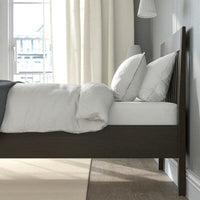 IDANÄS Bed frame, dark brown/Lindbåden, 90x200 cm - Premium Furniture from Ikea - Just €466.99! Shop now at Maltashopper.com
