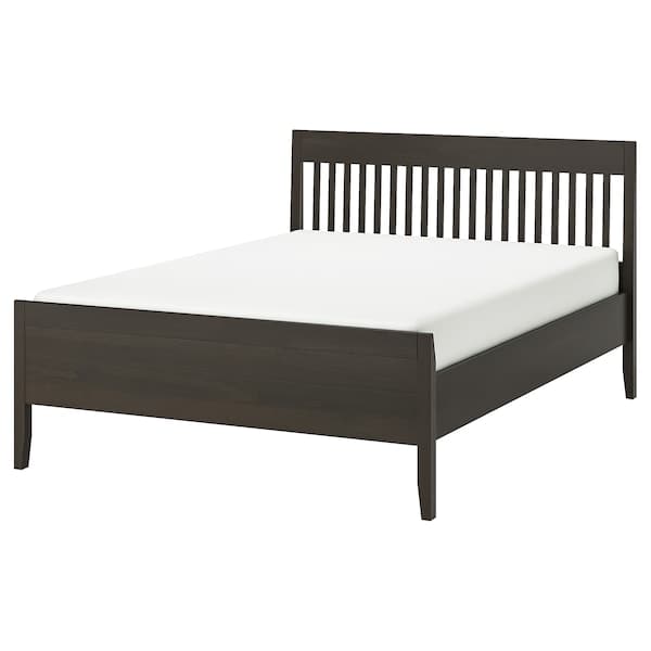 Ikea IDANÄS Bed frame - dark brown/Lönset 160x200 cm , 160x200 cm