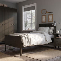 IDANÄS Bed structure - dark brown treated with mordant 90x200 cm , 90x200 cm - best price from Maltashopper.com 80459650