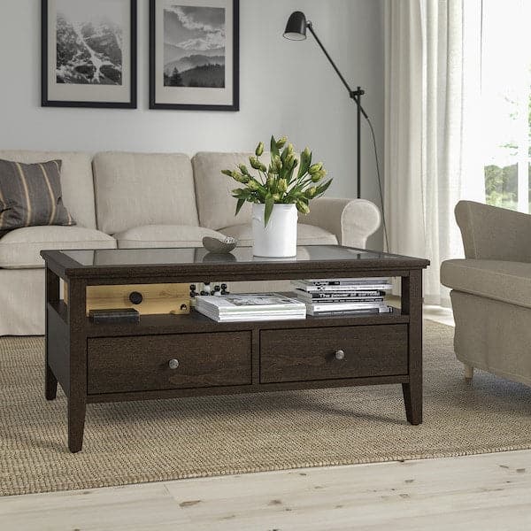 Ikea IDANÄS - Coffee table, dark brown stained, 107x55 cm
