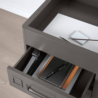 IDÅSEN Chest of drawers with wheels - dark gray 42x61 cm , 42x61 cm - best price from Maltashopper.com 30360982