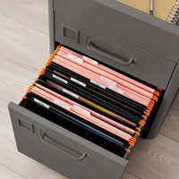 IDÅSEN Chest of drawers with wheels - dark gray 42x61 cm , 42x61 cm - Premium Office Furniture from Ikea - Just €180.99! Shop now at Maltashopper.com