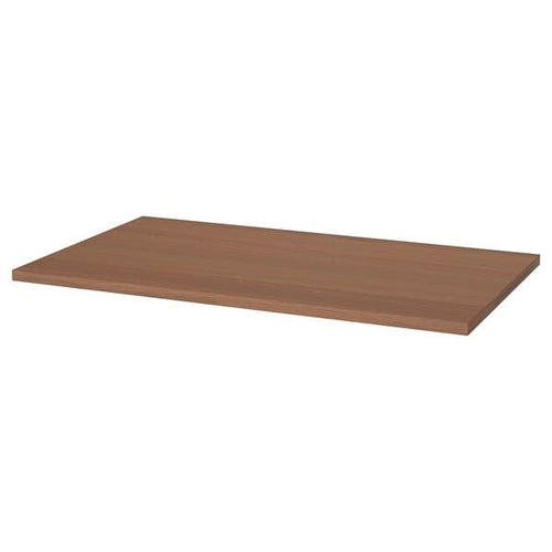 IDÅSEN - Table top, brown, 120x70 cm