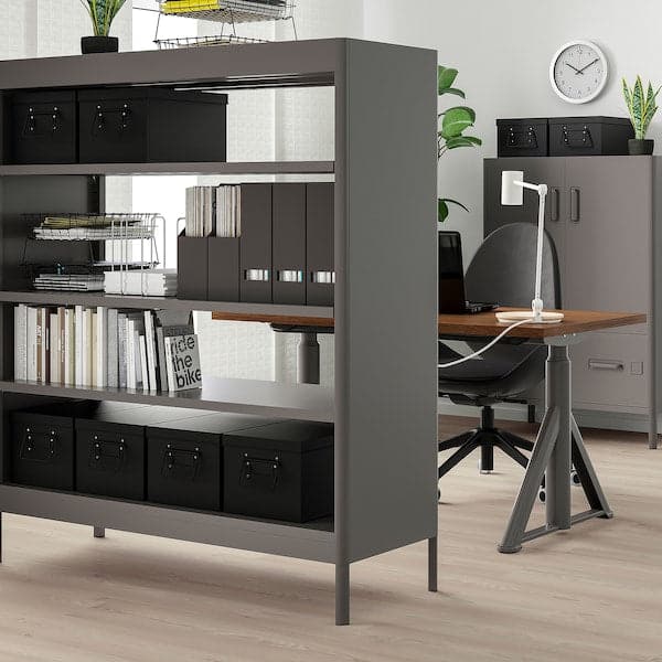 Ikea IDÅSEN Shelf - dark grey 120x140 cm , 120x45x140 cm