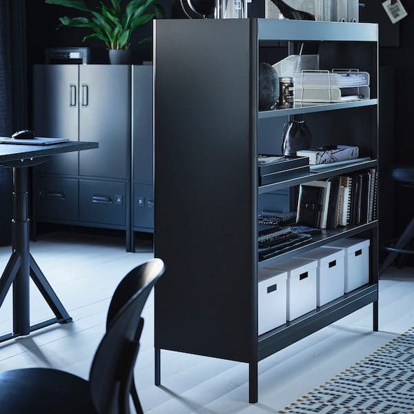 Ikea IDÅSEN Shelf - dark grey 120x140 cm , 120x45x140 cm