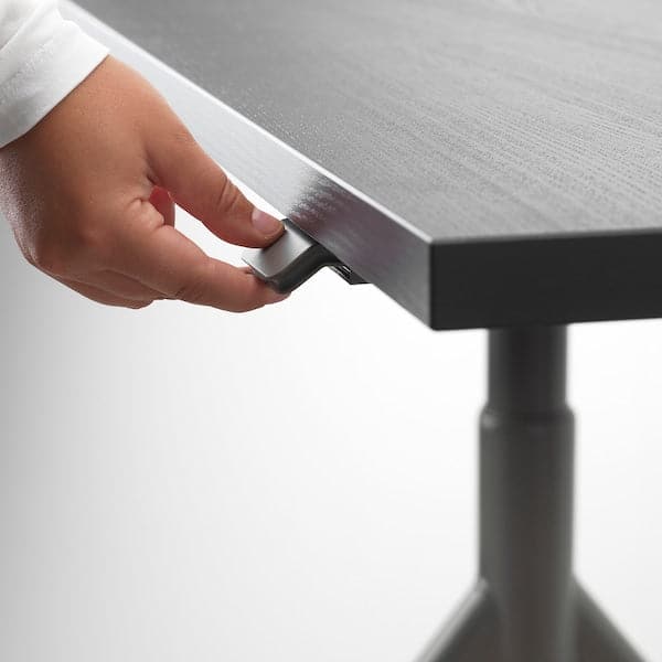 Ikea IDÅSEN Height adjustable desk - black/dark gray 120x70 cm , 120x70 cm