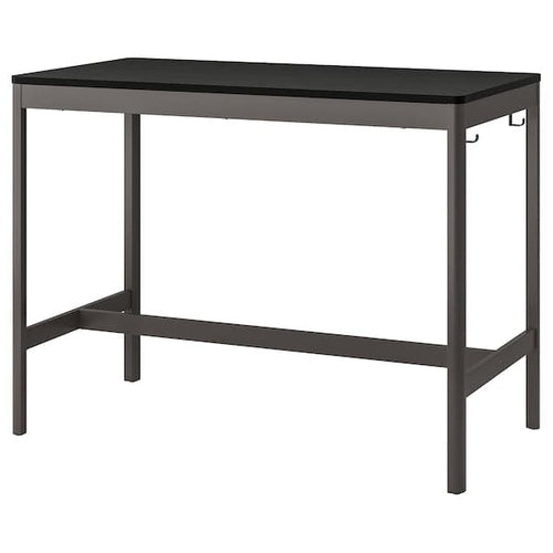 IDÅSEN Table - black/dark gray 140x70x105 cm , 140x70x105 cm