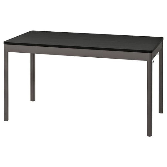 Ikea IDÅSEN Table - black/dark gray 140x70x75 cm , 140x70x75 cm