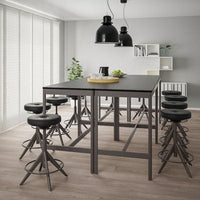 IDÅSEN Table - black/dark gray 140x70x105 cm , 140x70x105 cm - best price from Maltashopper.com 89395885
