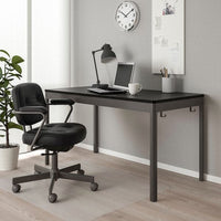 IDÅSEN Table - black/dark gray 140x70x75 cm , 140x70x75 cm - best price from Maltashopper.com 69395891