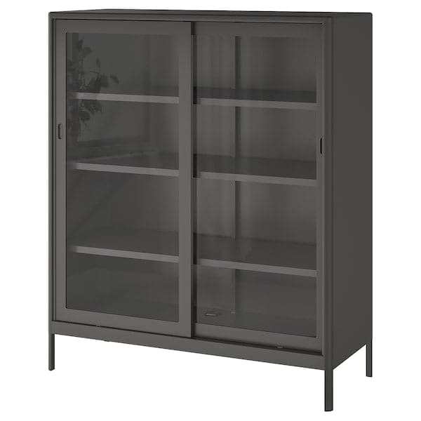 IDÅSEN Showcase with sliding doors , 120x140 cm