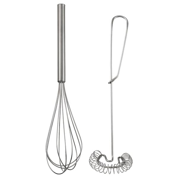 IDEALISK Set of 2 whips - stainless steel , - best price from Maltashopper.com 50093172