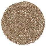 IHÅLLIG place mat, natural/seagrass, 37 cm