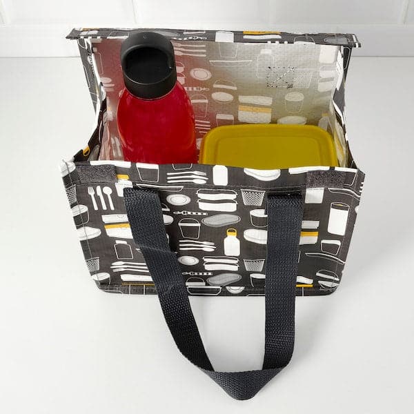IKEA 365+ - Water bottle, striped/dark grey, 0.7 l - best price from Maltashopper.com 20512486
