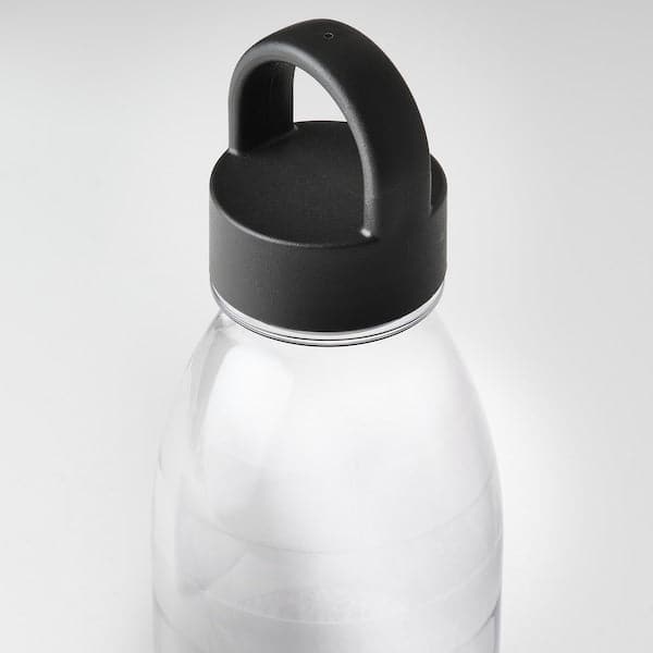 IKEA 365+ - Water bottle, striped/dark grey, 0.7 l - best price from Maltashopper.com 20512486