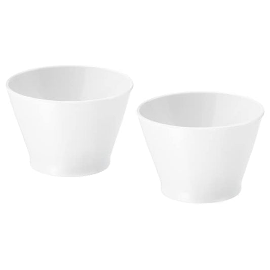 Ikea IKEA 365+ Bowl - white corner edges 10 cm ,