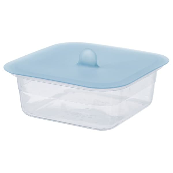 IKEA 365+ - Food container with lid, square plastic/silicone, 750 ml - best price from Maltashopper.com 49276813