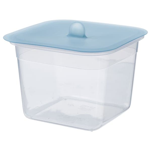 IKEA 365+ - Food container with lid, square plastic/silicone