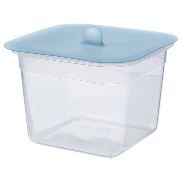 Ikea IKEA 365+ - Food container with lid, square plastic/silicone, 1.4 l