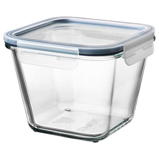 IKEA 365+ - Food container with lid, square glass/plastic, 1.2 l - best price from Maltashopper.com 59269119