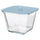 IKEA 365+ - IKEA 365+ Food container with lid, square glass/silicone, 1.2 l