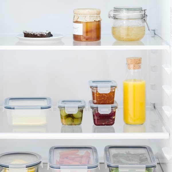 Ikea IKEA 365+ - Food container with lid, square/glass, 180 ml