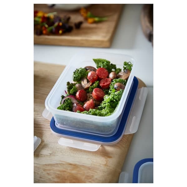 IKEA 365+ - Food container with lid, rectangular/plastic, 1.0 l - best price from Maltashopper.com 19269079
