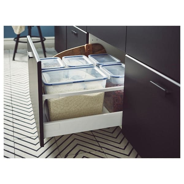 Ikea IKEA 365+ - Food container with lid, rectangular/plastic, 10.6 l