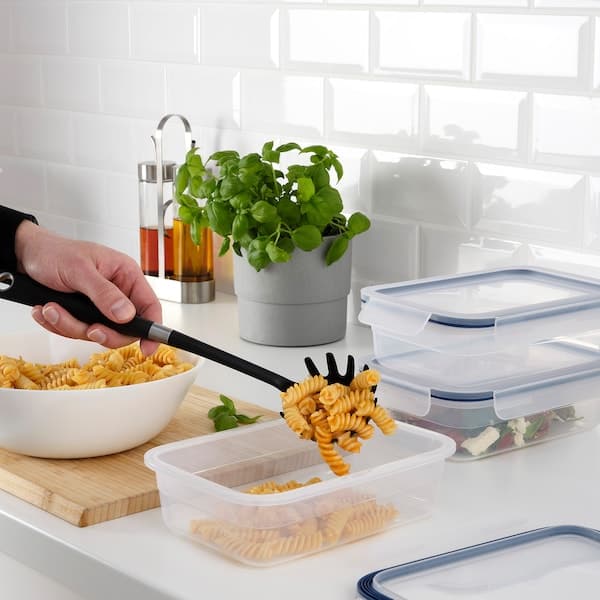 Ikea IKEA 365+ - Food container with lid, rectangular/plastic, 1.0 l