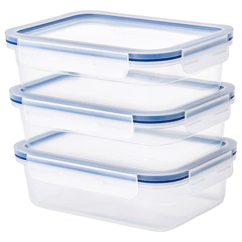 IKEA 365+ - Food container with lid, rectangular/plastic, 1.0 l