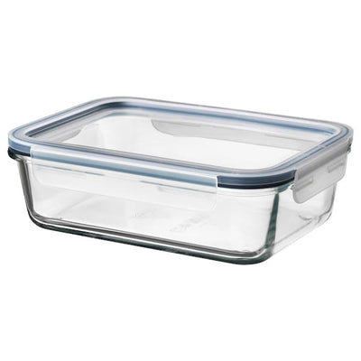 IKEA 365+ - Food container with lid, rectangular glass/plastic, 1.0 l - best price from Maltashopper.com 89269071