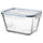 IKEA 365+ - IKEA 365+ Food container with lid, rectangular glass/plastic, 1.8 l