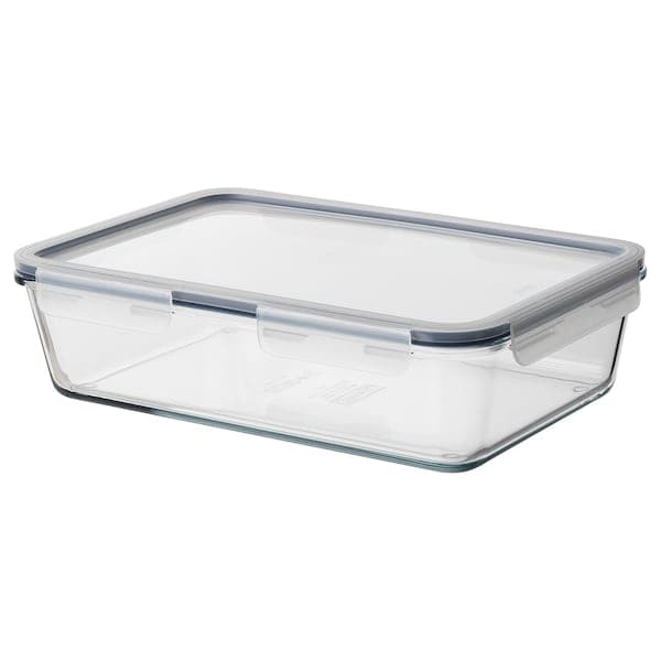 IKEA 365+ - Food container with lid, rectangular/glass plastic