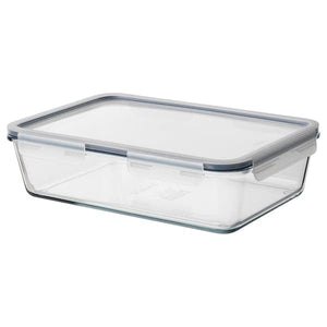 IKEA 365+ - Food container with lid, rectangular/glass plastic, 3.1 l - best price from Maltashopper.com 19276777