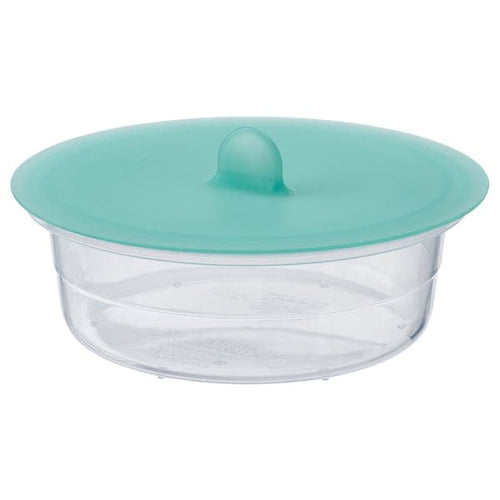 IKEA 365+ - Food container with lid, round plastic/silicone, 450 ml