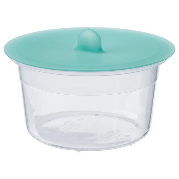 IKEA 365+ - Food container with lid, round plastic/silicone