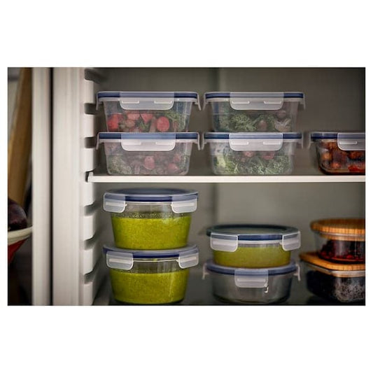 Ikea IKEA 365+ - Food container with lid, round/plastic, 450 ml
