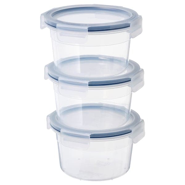 Ikea IKEA 365+ - Food container with lid, round/plastic, 750 ml