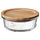 IKEA 365+ - IKEA 365+ Food container with lid, round glass/bamboo, 400 ml