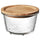 IKEA 365+ - IKEA 365+ Food container with lid, round glass/bamboo, 600 ml
