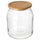 IKEA 365+ - IKEA 365+ Jar with lid, glass/bamboo, 3.3 l