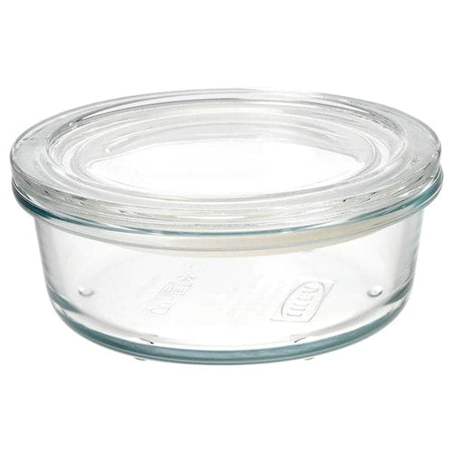 IKEA 365+ - Food container with lid, glass, 400 ml
